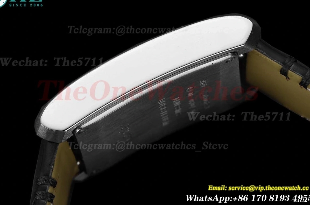 LE Black Tank Quartz Dial 27mm 8848F Française Silver SS 0317